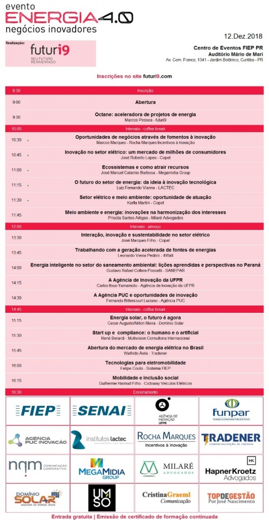 [Blog da Zênite] Convite: ENERGIA 4.0, negócios inovadores