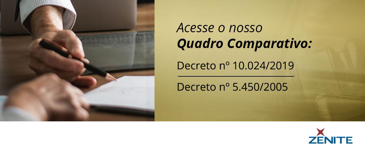 [Blog da Zênite] Pregão eletrônico: quadro comparativo Zênite